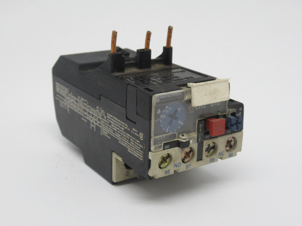 Telemecanique LR2-D1312 Thermal Overload Relay 5.5-8A Ui=750V USED