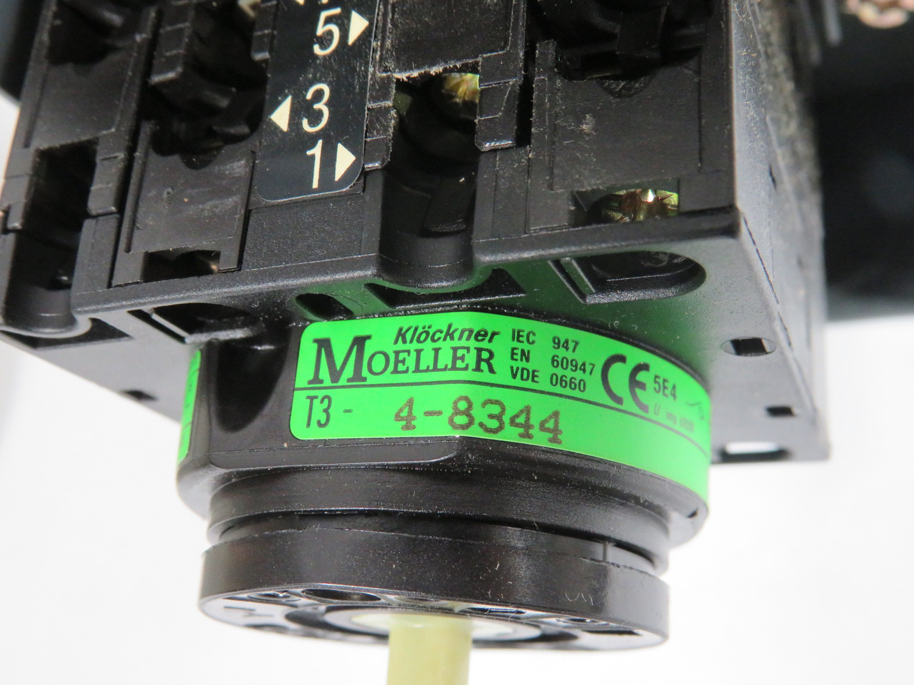 Klockner-Moeller T3-4-8344/I/SVB-SW Main Switch + Housing 8P 32A BOX DAMAGE NEW