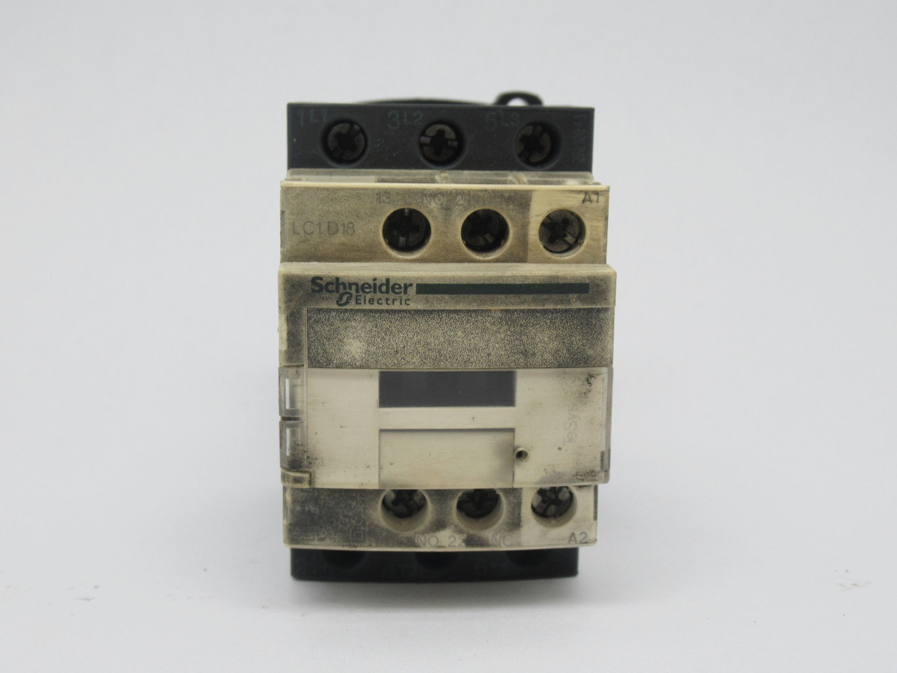 Schneider Electric LC1D18SC7 Contactor 575V 50/60Hz Coil 3NO 18A *STAINED* USED