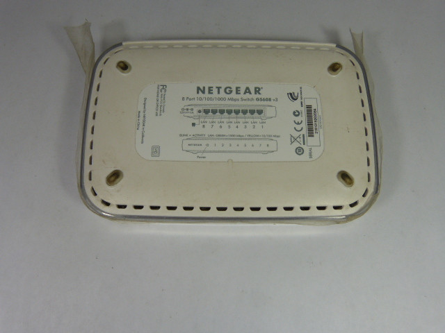 NetGear GS608 Ethernet Switch W/ Auto Uplink 8 Port 10/100/1000Mbps ...
