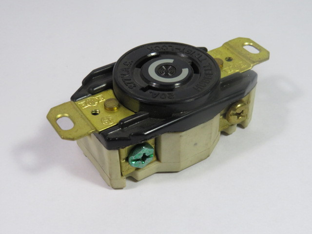 Hubbell HBL2330 Twist-Lock Single Receptacle 20A 277VAC 3W/2P USED