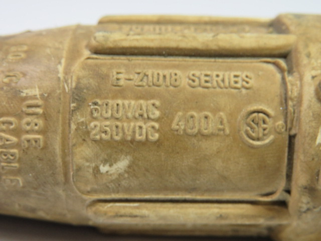 Crouse-Hinds E-Z1018-8380 Female Cam-Lok Plug White USED