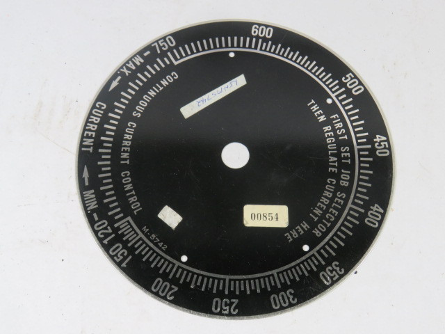 Lincoln Electric M-5742 Welding Legend Plate USED