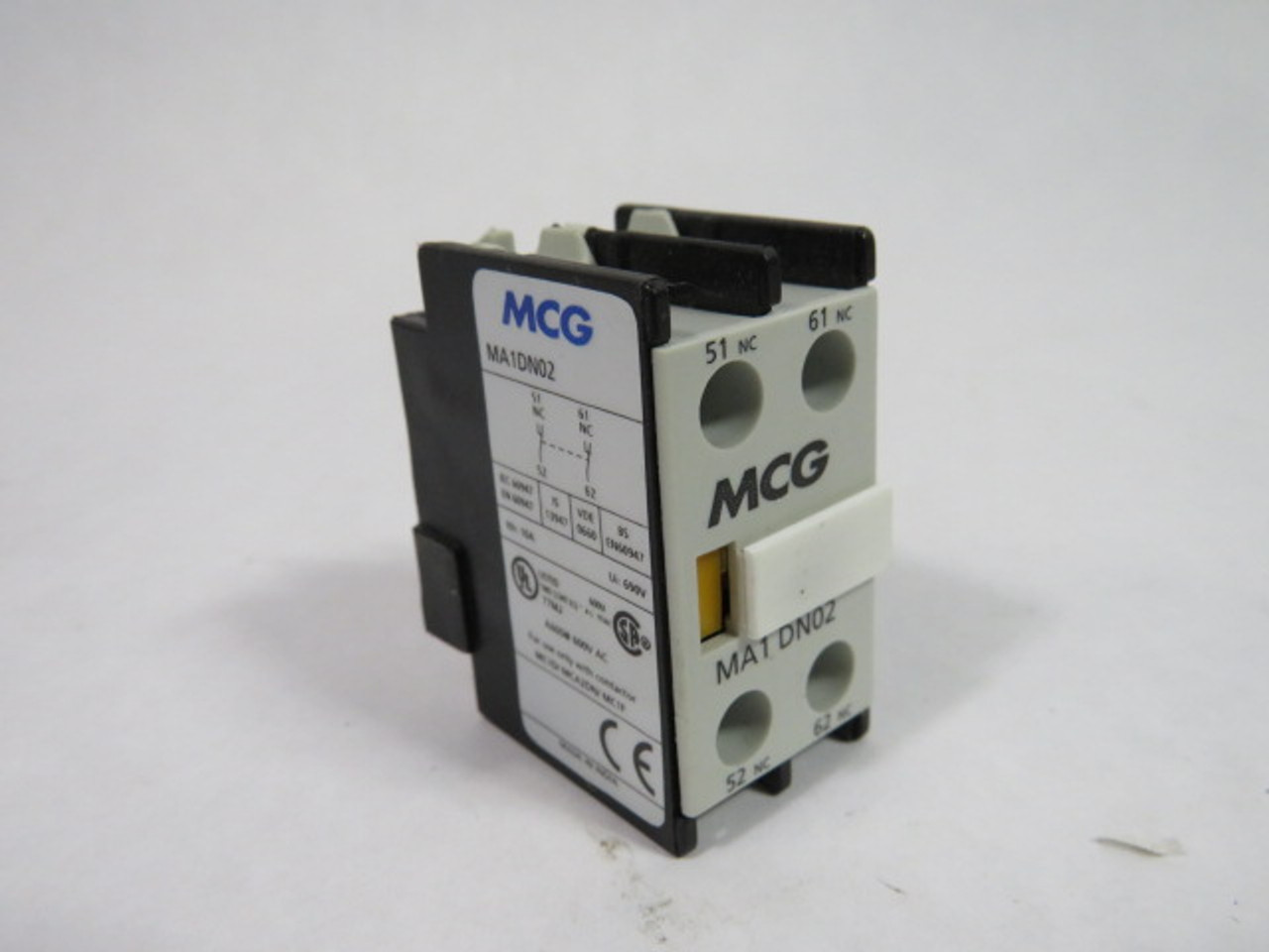 MCG MA1-DN02 Contact Block 2NC 690V NEW