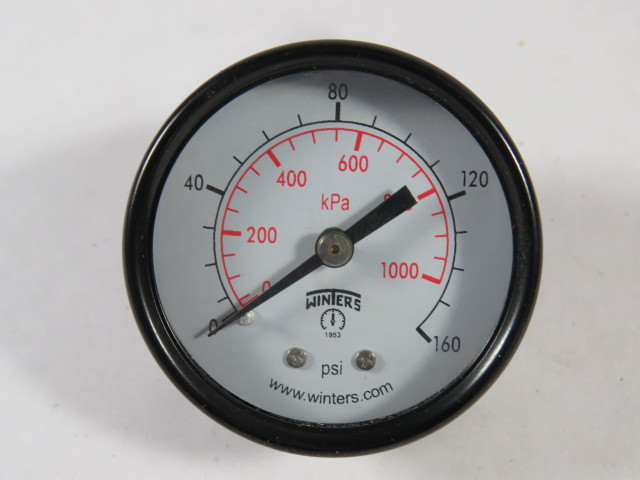 Winters E1408 Pressure Gauge 0-160PSI 2" Diameter 1/8" NPT ! NOP !