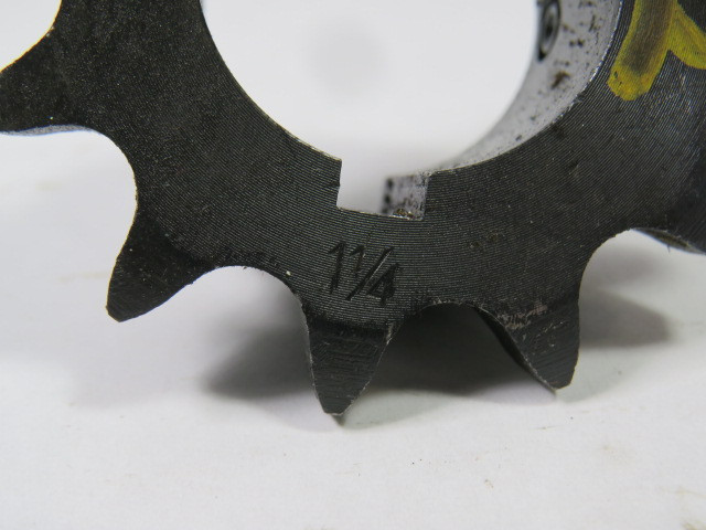 Tsubaki H50-12-1-1/4 Sprocket 1-1/4" Bore 12 Teeth 50CH 5/8" P USED