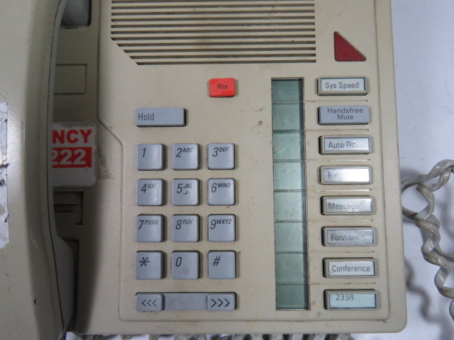 Meridian NT2K08GB93 Gray Telephone M2008 DISCOLORED USED