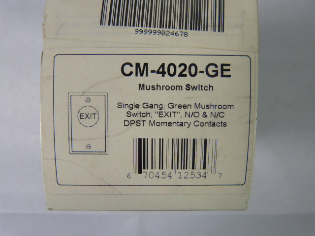 Camden CM-4020-GE Mushroom Exit Pushbutton Green ! NEW !