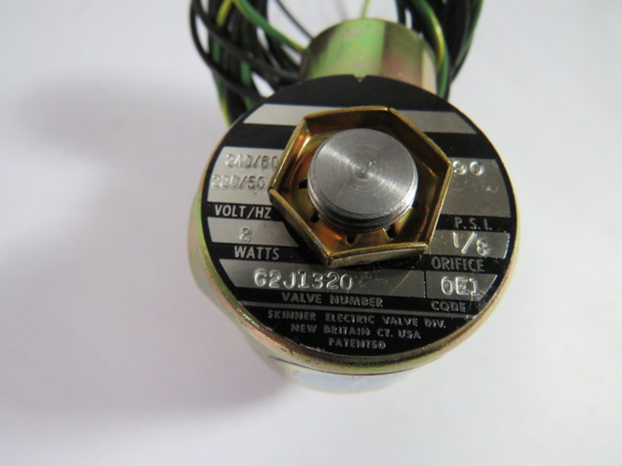 Skinner C2J-1320 Valve 220/240V 50/60Hz USED