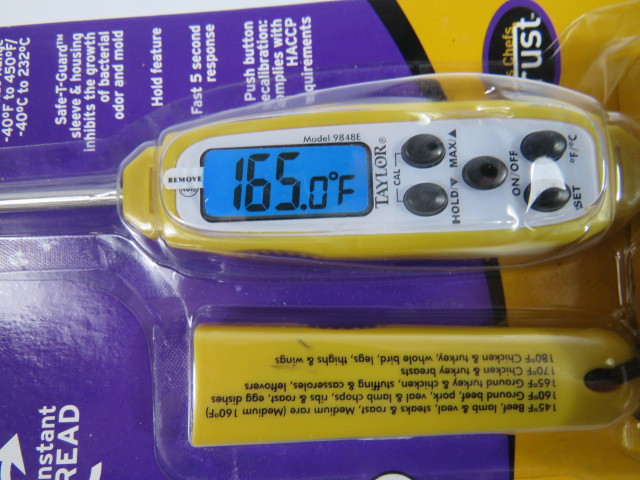 Taylor 9848E Digital Thermometer 2.5mm Probe PACKAGE DAMAGE NEW