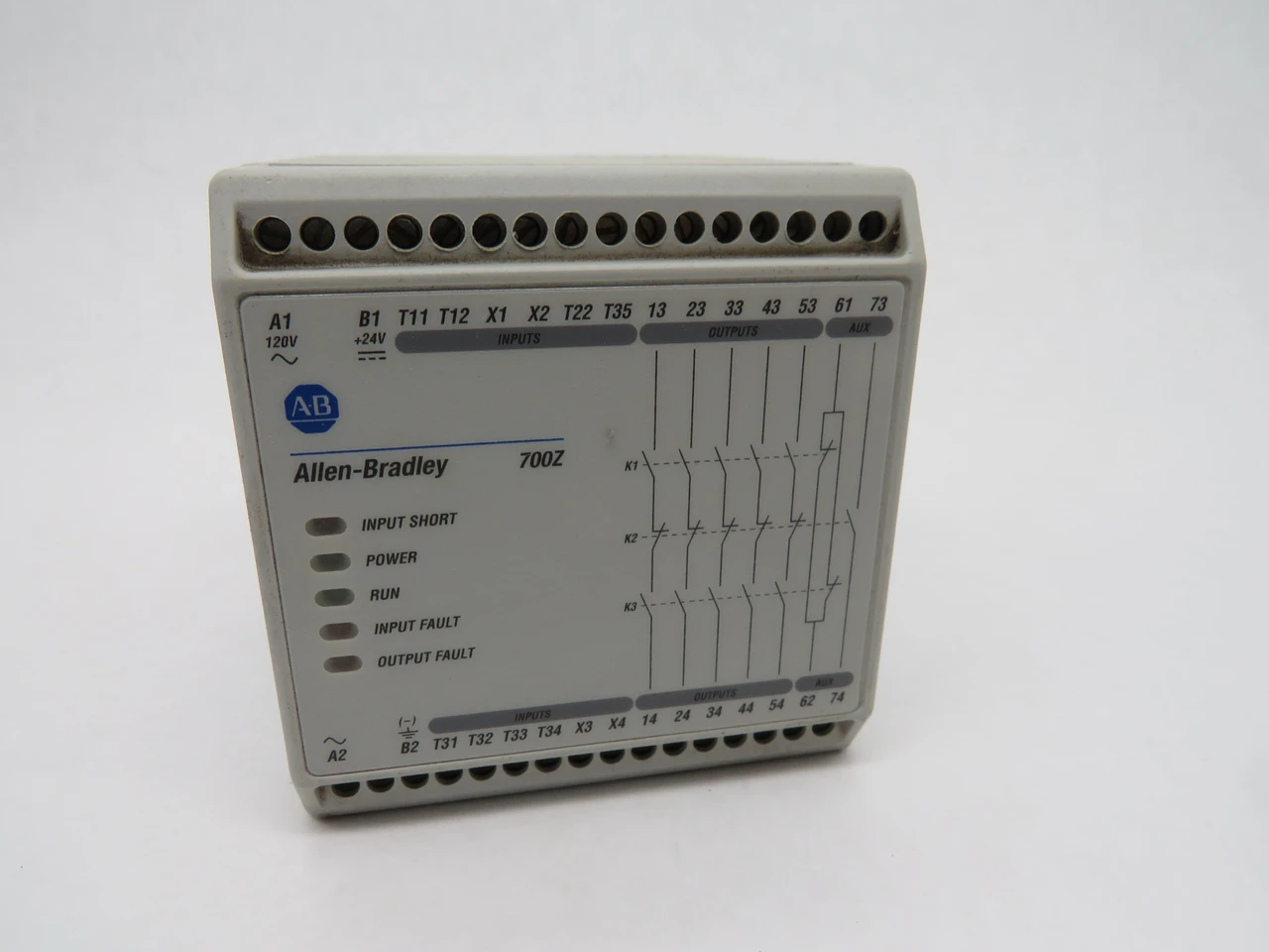 Allen-Bradley 700-ZBR520AZ1 Safety Relay 24 VDC/120 VAC USED