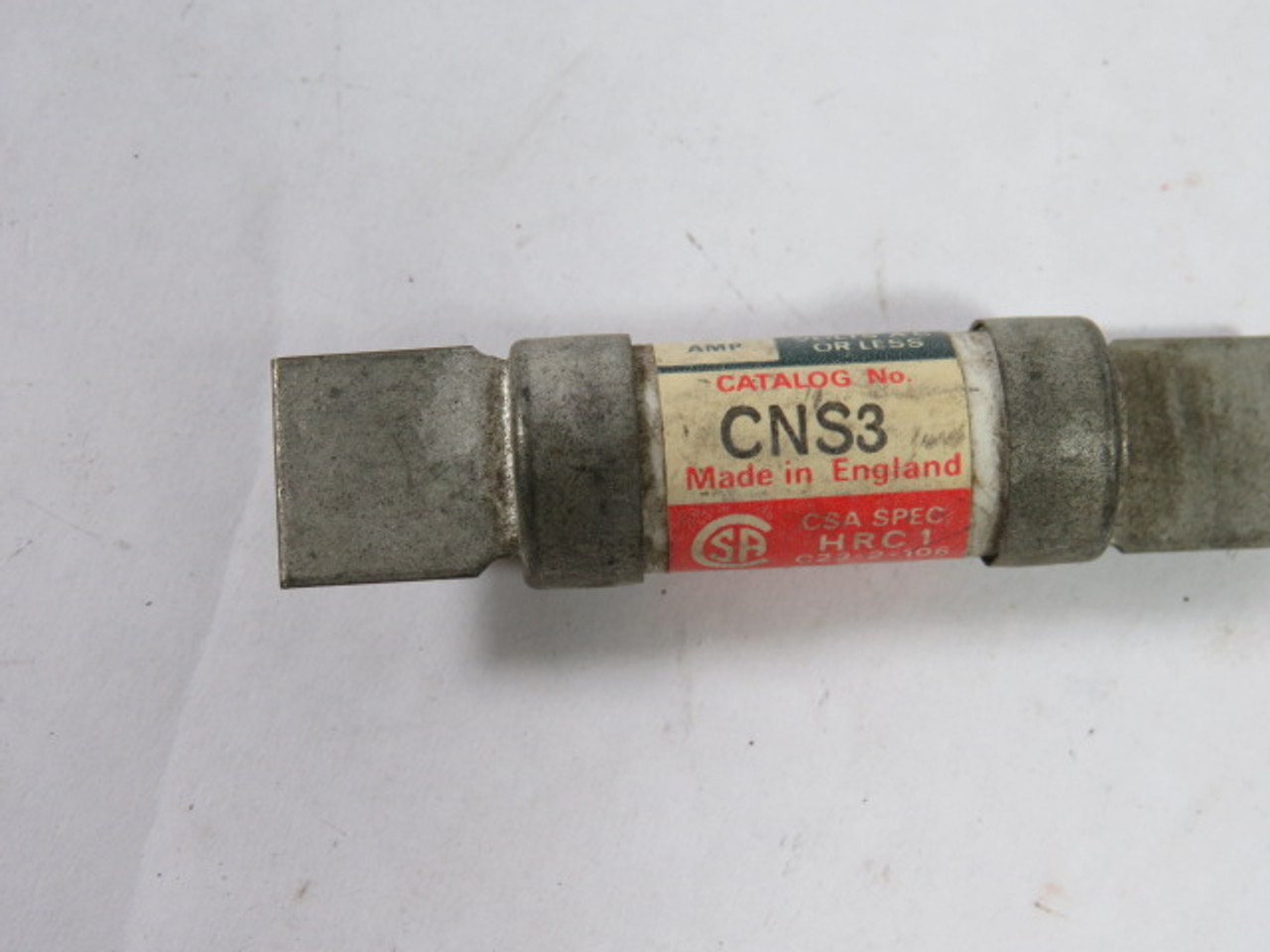 English Electric CNS3 Energy Limiting Fuse 3A 600V USED