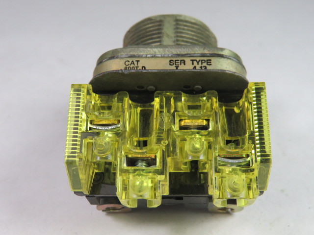Allen-Bradley 800TC-DXD4S Push Button No Cap Self-Monitoring 1NCLB USED