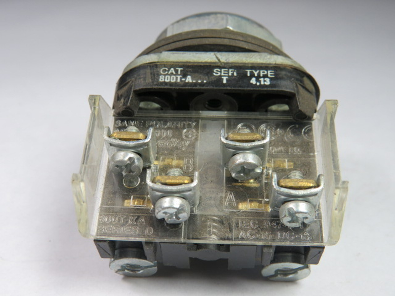 Allen-Bradley 800T-A3A Push Button Orange Flush Head 1NO 1NC USED