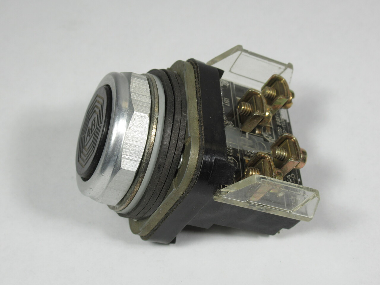 Allen-Bradley 800T-A2A Push Button Black Flush Head 1NO 1NC Ser T USED