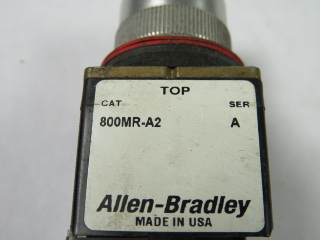 Allen-Bradley 800MR-A2D1 IEC Push Button Black Flush Head 1NO USED