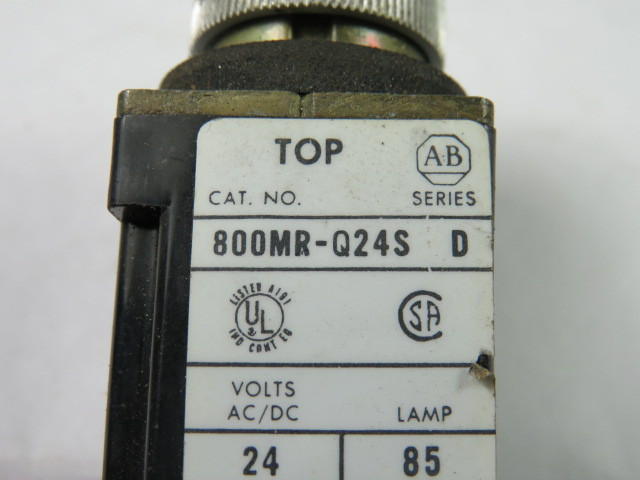 Allen-Bradley 800MR-Q24GS Pilot Light 24VAC 50/60Hz Green Lens USED