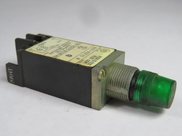 Allen-Bradley 800T-PST16G Series N Push-to-Test Pilot Light 120VAC Green USED
