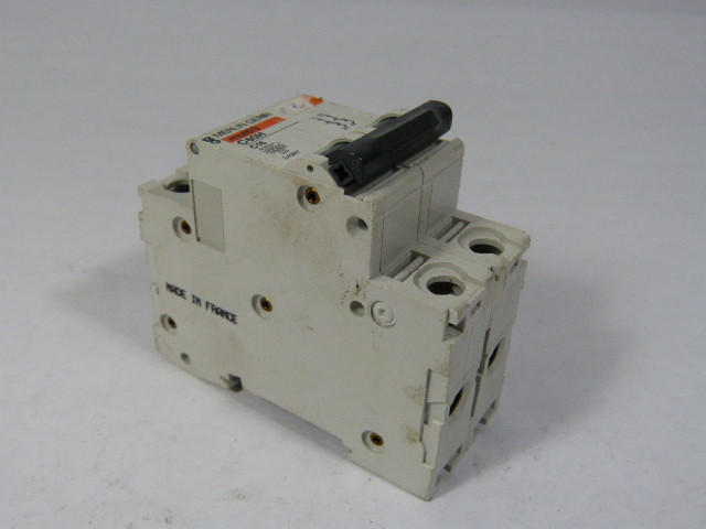 Merlin Gerin 24987 Circuit Breaker 16A 2-Pole DIN RAIL CLIP MISSING USED