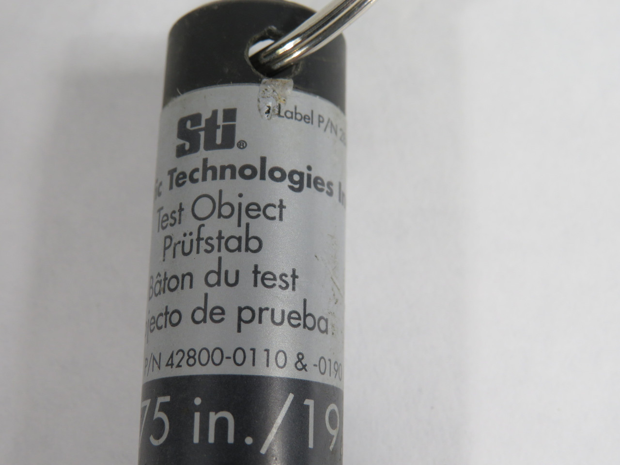 Sti 42800-0110&0190 Test Object 3/4" For Light Curtain USED