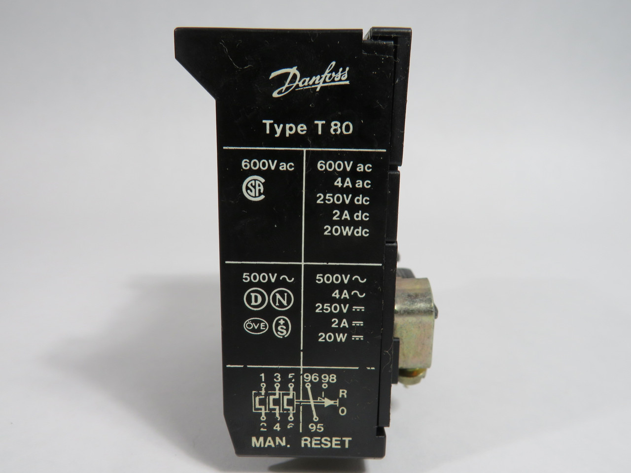 Danfoss 047L1013 T-80 Overload Relay 16-23A MISSING CONTACT SCREW USED