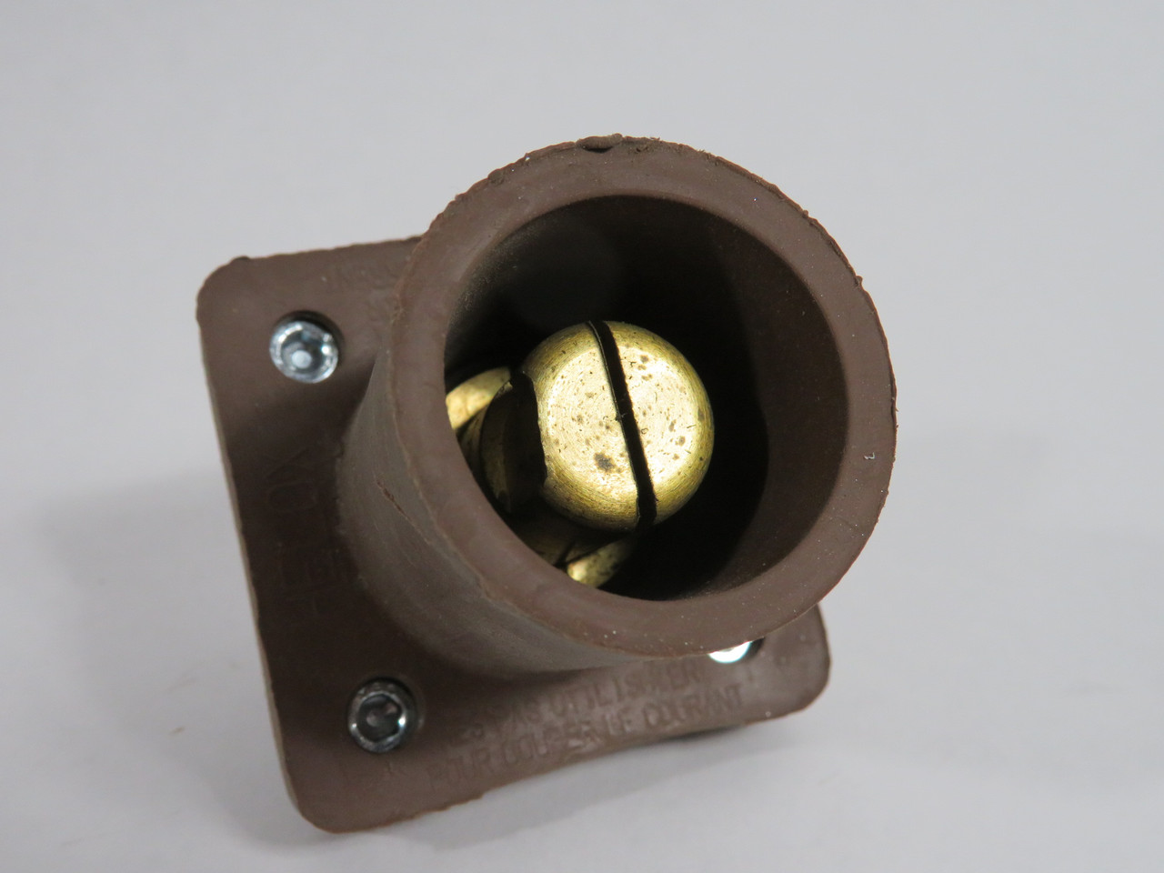 Leviton 16R23-UH Receptacle 1-Pole Cam-Type 400A 600V Brown USED