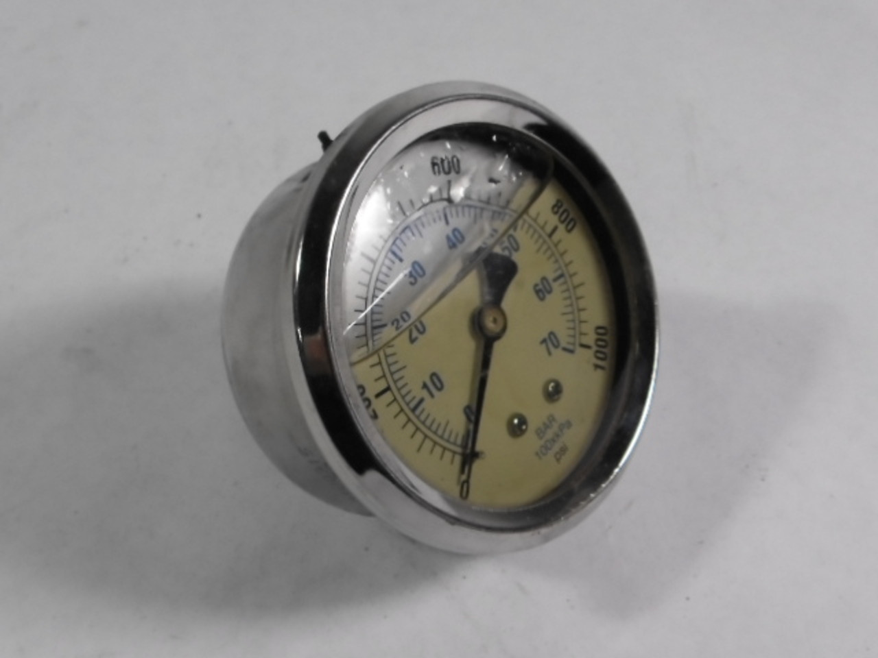 Generic 20100915 Liquid Filled Pressure Gauge 0-70bar 0-1000psi USED