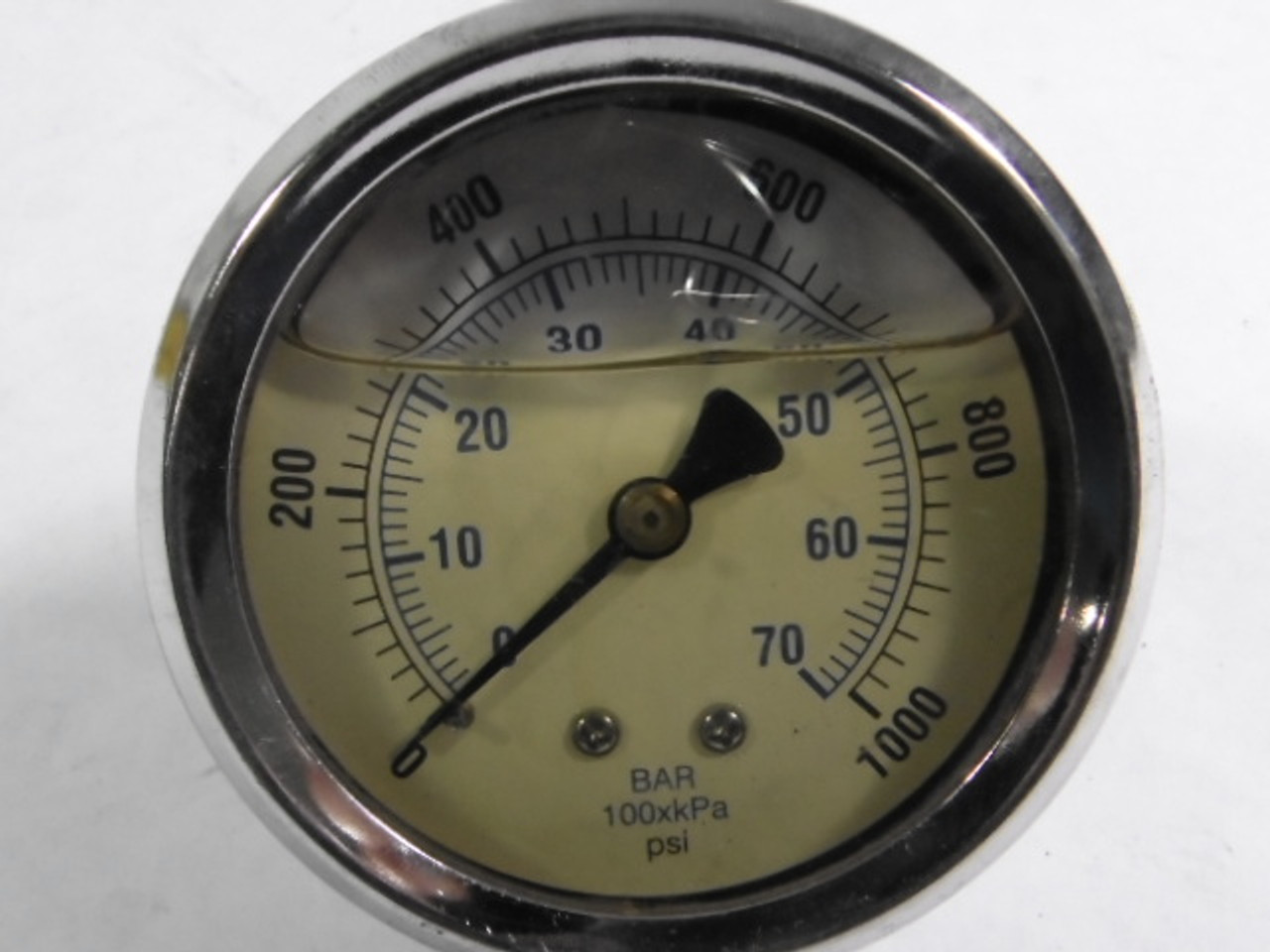Generic 20100915 Liquid Filled Pressure Gauge 0-70bar 0-1000psi USED