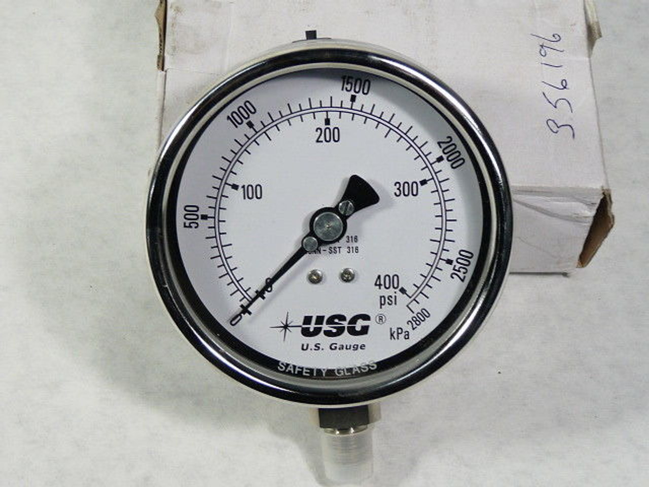 Ametek US Gauge 656642CA3CD3A00 Dry Pressure Gauge 0-400 PSI/KPA ! NEW !