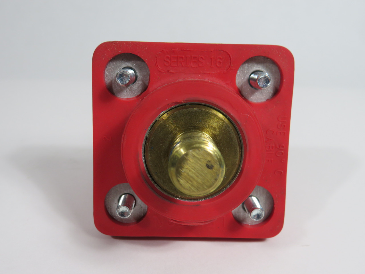 Leviton 16R23-UR Receptacle 1-Pole Cam-Type 400A 600V Red USED