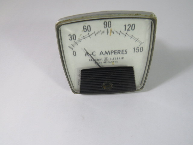 General Electric 53-100L543LSP2 0-150 AC Amperes  Panel Meter USED