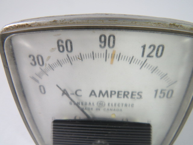 General Electric 53-100L543LSP2 0-150 AC Amperes  Panel Meter USED