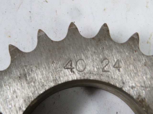 Generic 40-24 Roller Chain Sprocket 24 Teeth 2-1/4" Bore USED