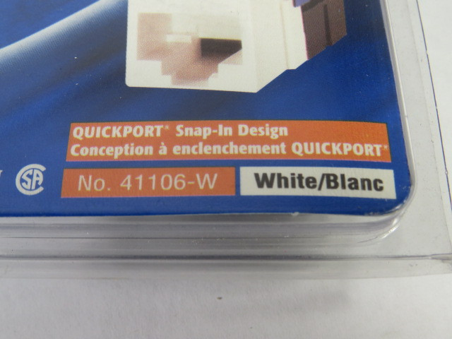 Leviton 41106-W Voice Grade Jack 6Position 6Conductor White ! NEW !