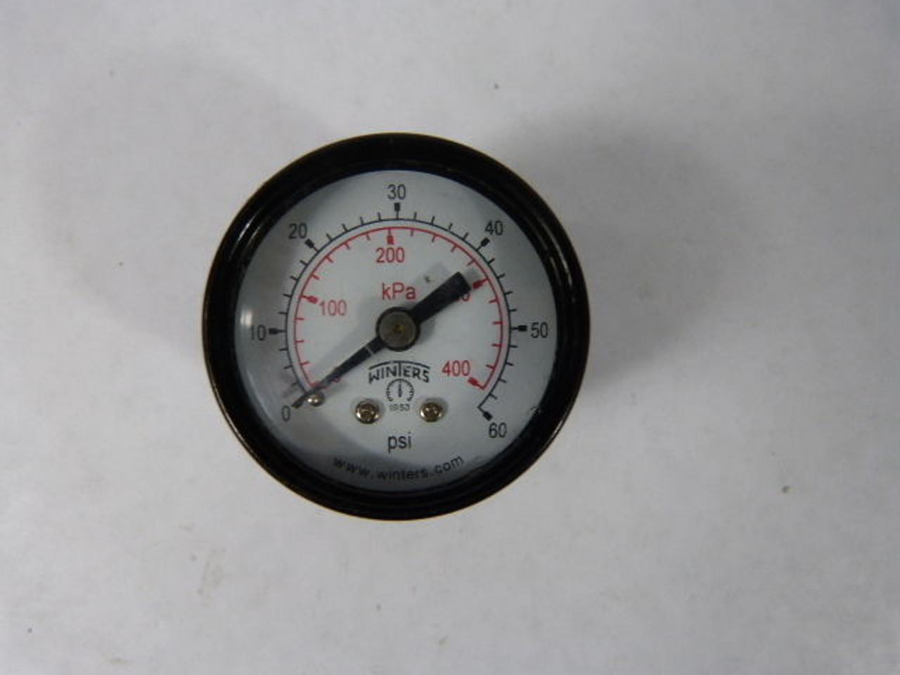 Winters 0-60 Pressure Gauge 0-60 PSI 0-400 KPA USED