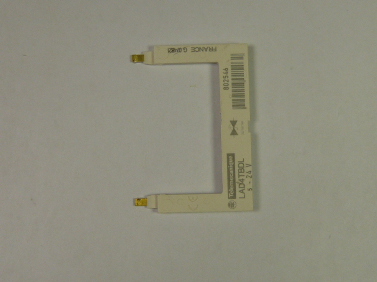 Telemecanique LAD-4TBDL Contactor Limiting Diode Bi-Directional 5-24VDC USED