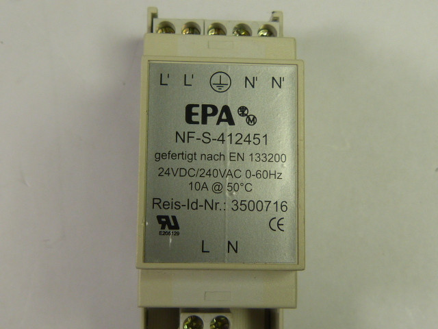 EPA NF-S-412451 Contactor 24 VDC 240Vac 10A USED