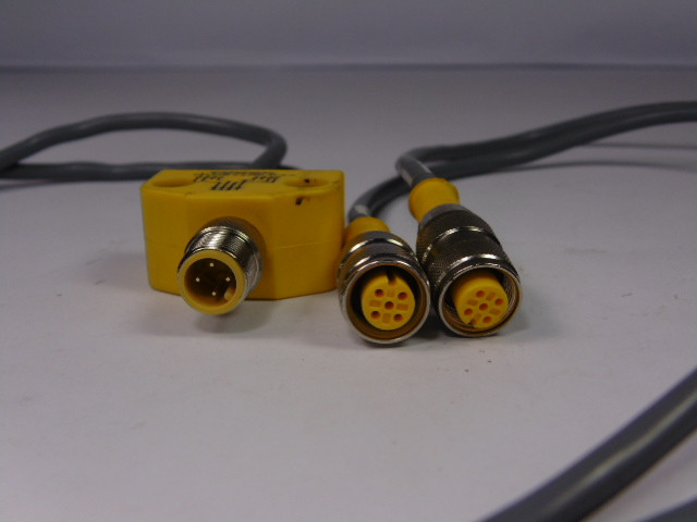 Turck VB2-FSM-4.4/2RK-4T-1/1 Molded Twin Junction USED
