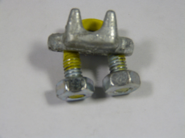 Ocean 1/4" Yellow U-Bolt Forged Wire Rope Clip USED