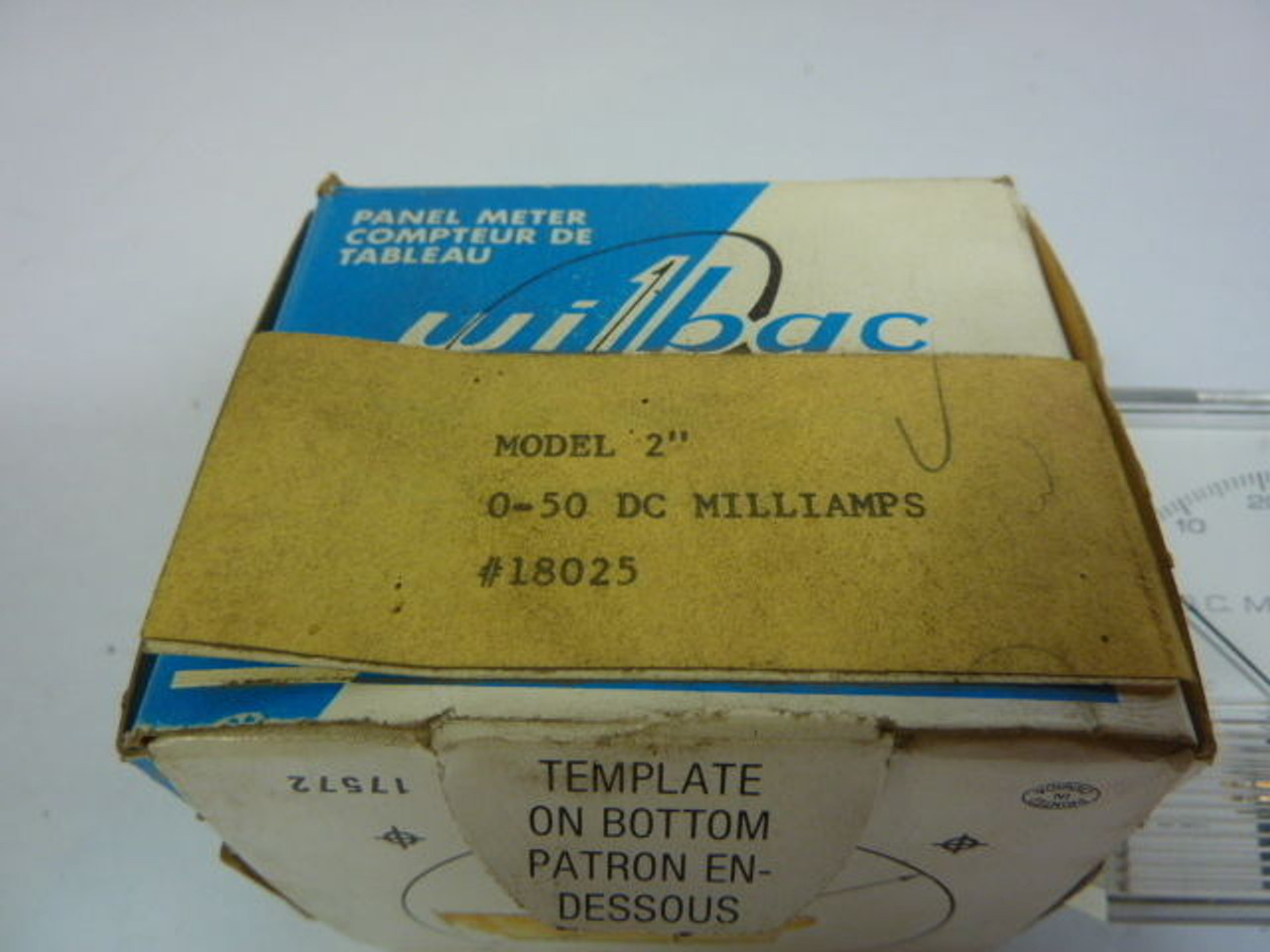 Wilbac 18025 Analog Milliammeter Panel Meter  Model-2" 0-50DC Milliamps ! NEW !