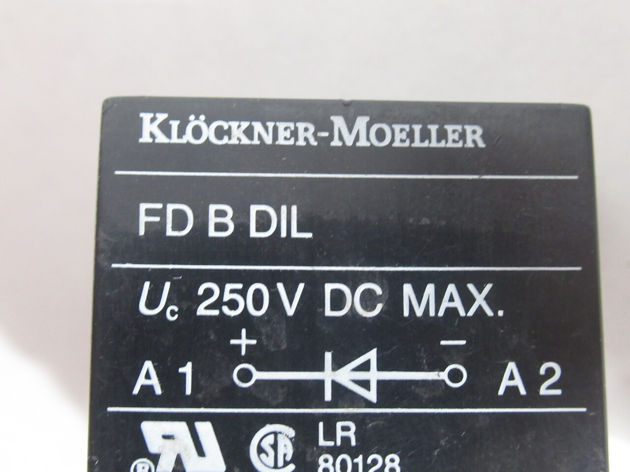 Klockner-Moeller FDBDIL Free Wheel Diode Suppressor 12-250VDC USED