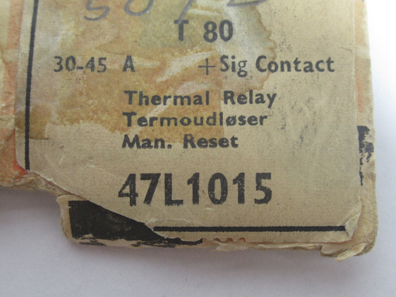 Danfoss 47L1015 T-80 Thermal Overload Relay 30-45A *DAMAGED BOX* NEW