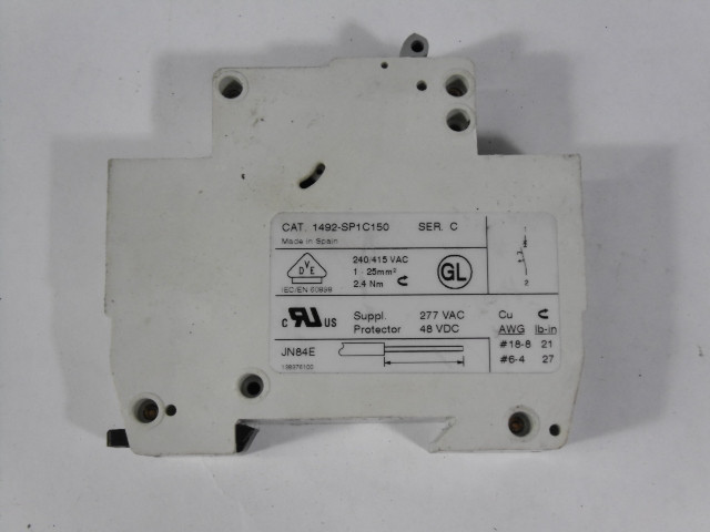 Allen-Bradley 1492-SP1C150 Supplementary Protector 15.0 A USED