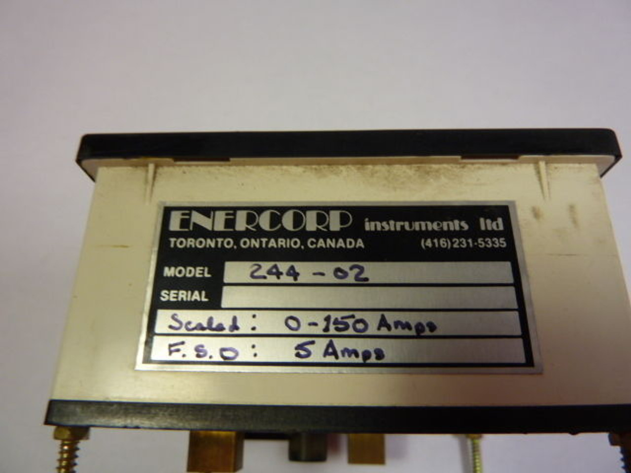 Crompton 244-02 Panel Meter 0-150A 5A USED