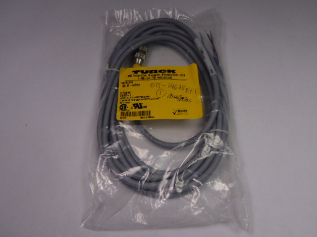 Turck RK-4T-4/S101 Eurofast Molded Cord Set NWB