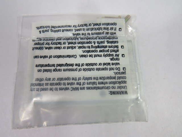 Mac M-62006 Blank Station Cover Plate 3/4X3" ! NWB !