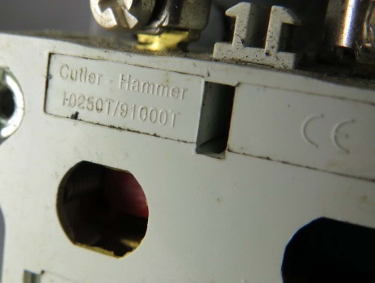 Cutler-Hammer E34PB1-1 Push Button 1NO 1NC Flush Black Head USED