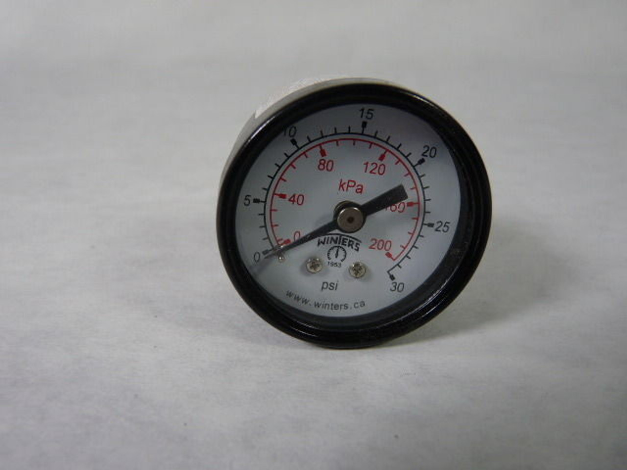 Winters Dry Pressure Gauge 0-200KPa 0-30PSI USED