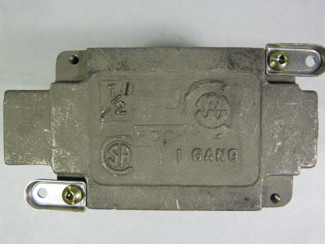 Appleton FDC-1/2 Aluminum Outlet Box 1-Gang 1/2" USED