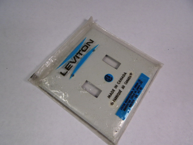 Leviton 84009-C Stainless Steel Wall Plate 2-Gang ! NWB !